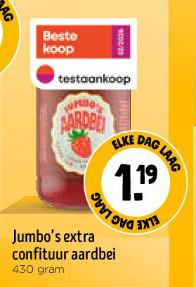 Jumbo’s extra confituur aardbei