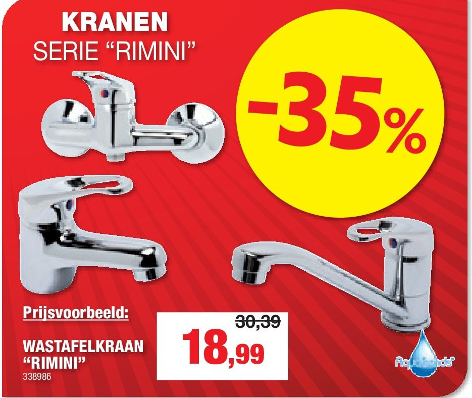 WASTAFELKRAAN “RIMINI”