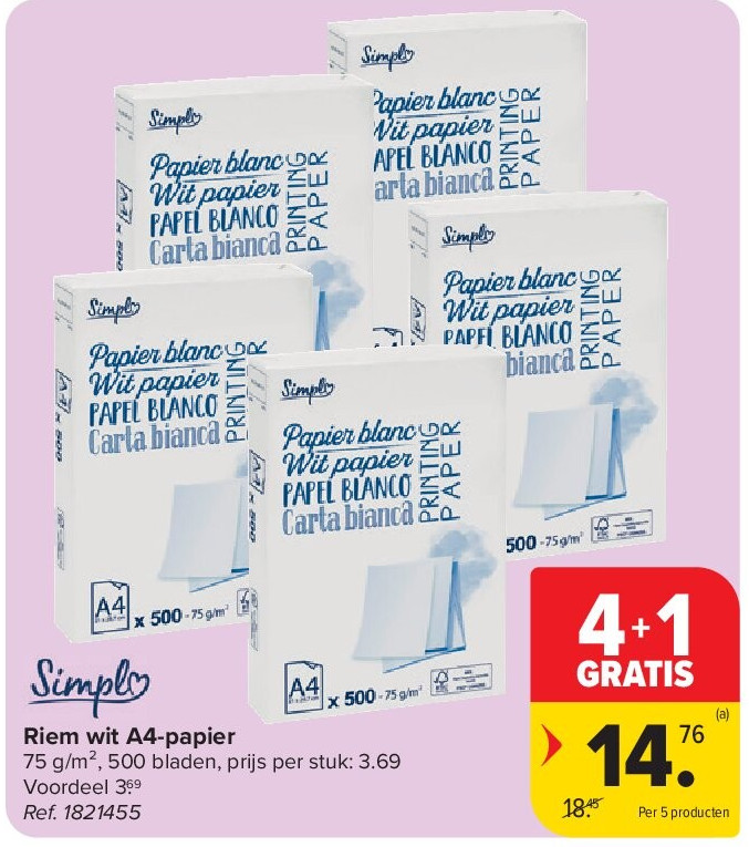 Riem wit A4-papier