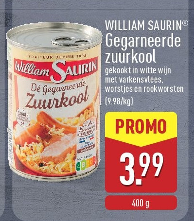 Gegarneerde zuurkool