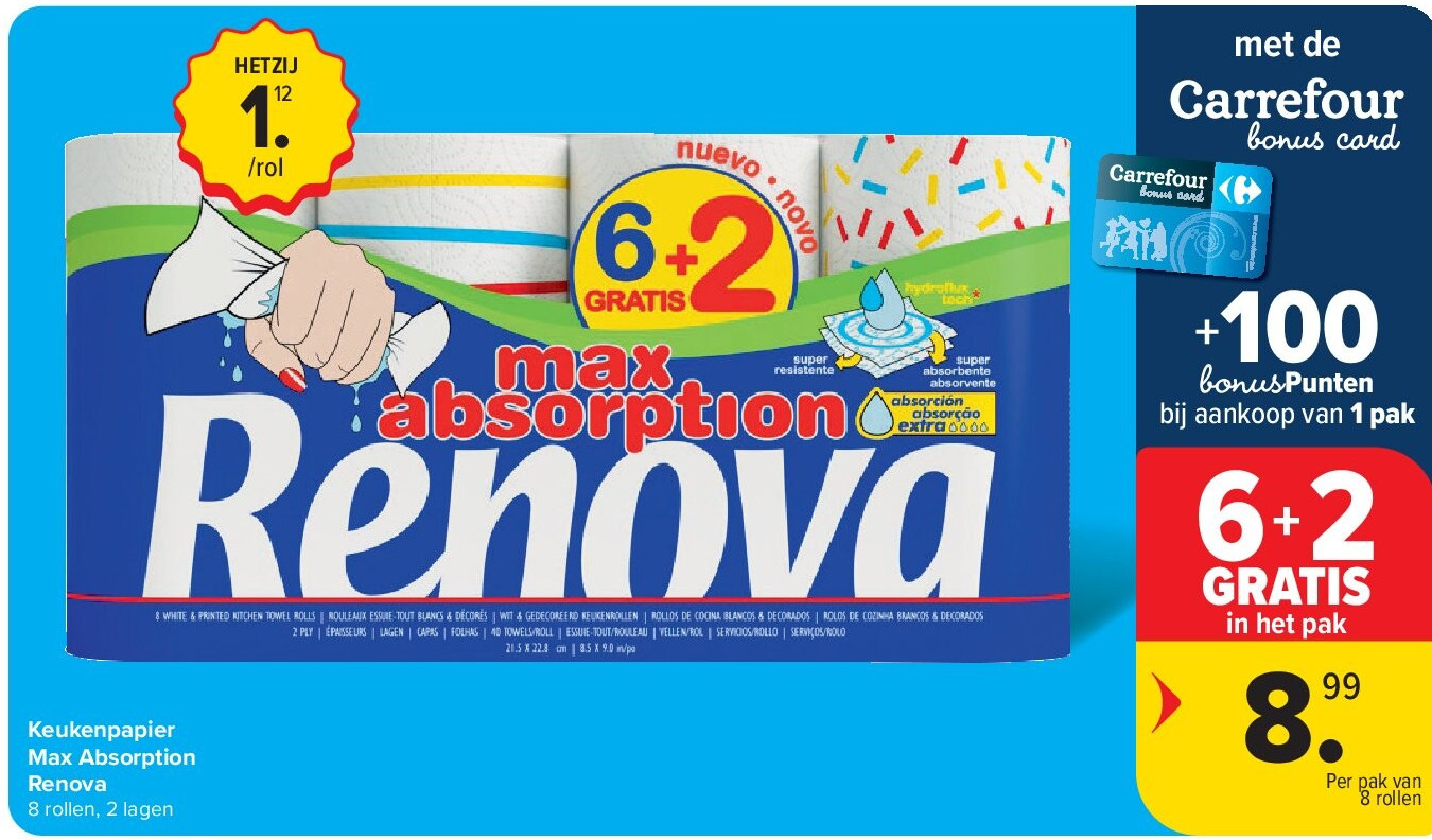 Keukenpapier Max Absorption Renova