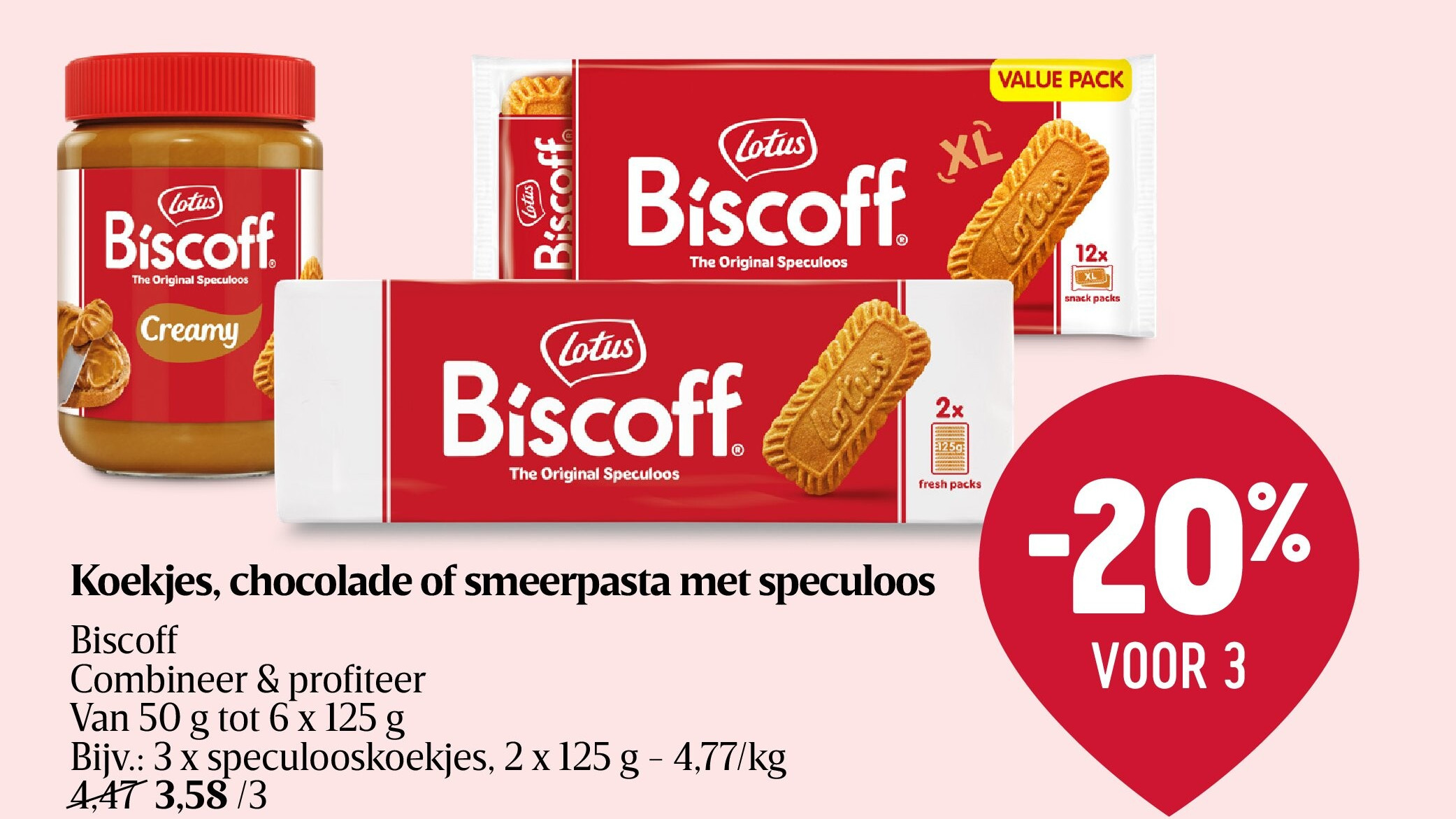 Koekjes, chocolade of smeerpasta met speculoos