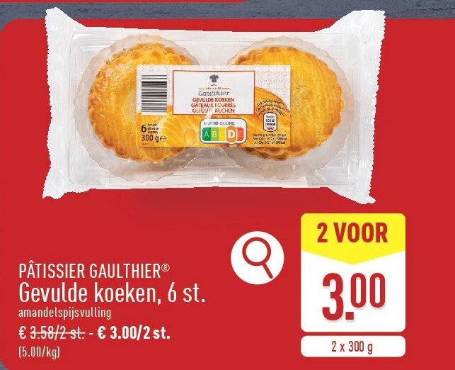 Gevulde koeken, 6st.