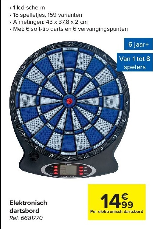 Elektronisch dartsbord