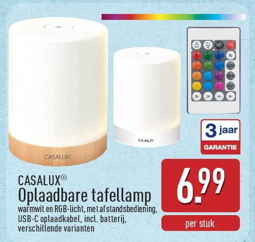 Oplaadbare tafellamp