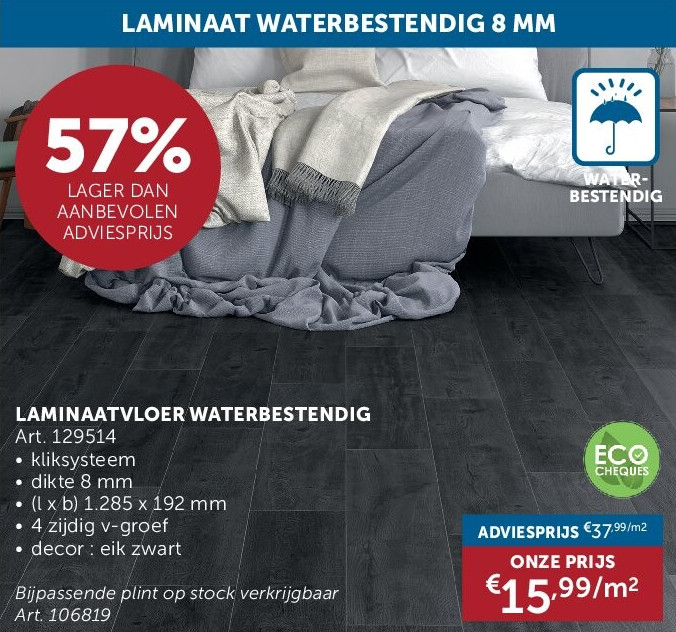 LAMINAATVLOER WATERBESTENDIG