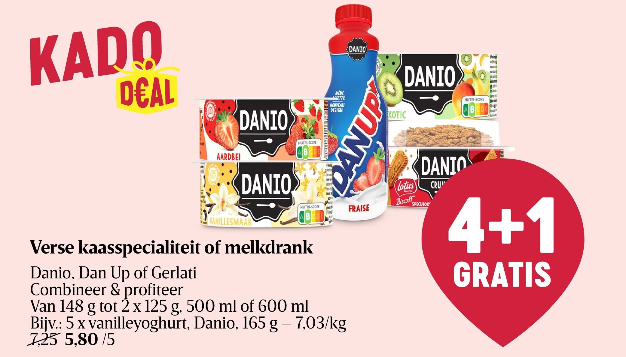 Verse kaasspecialiteit of melkdrank