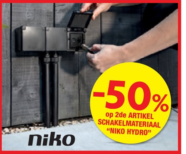 op 2de ARTIKEL SCHAKELMATERIAAL “NIKO HYDRO”