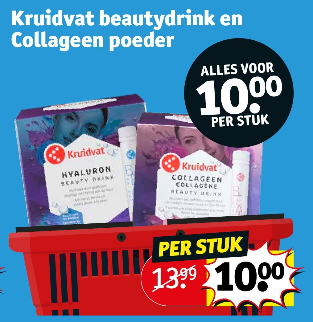 Kruidvat beautydrink en Collageen poeder