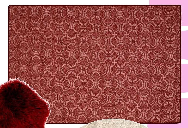 Vloerkleed Selby Bordeaux 160x230 cm