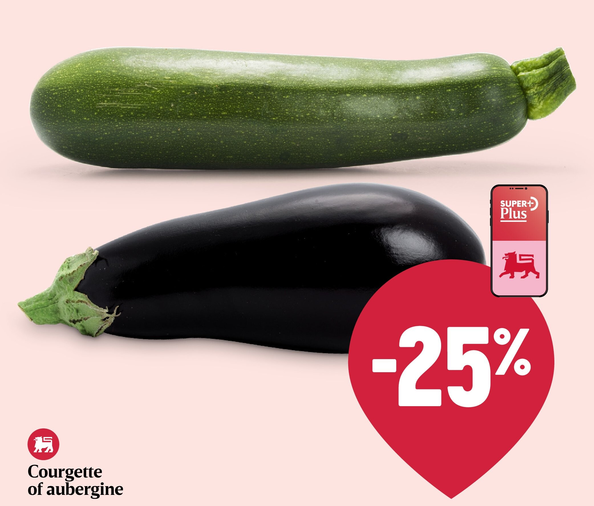 Courgette of aubergine