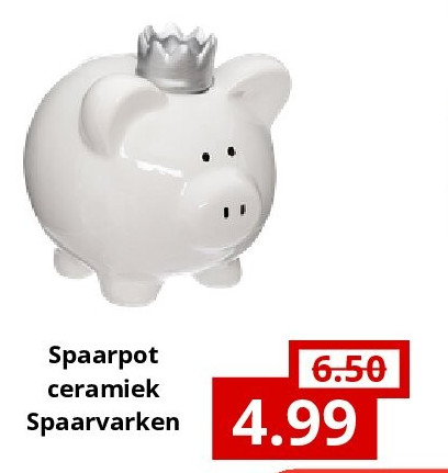 Spaarpot ceramiek Spaarvarken