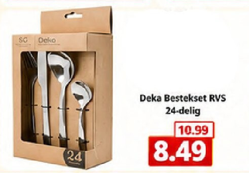 Deka Bestekset RVS 24-delig