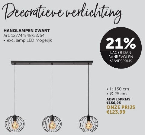 HANGLAMPEN ZWART