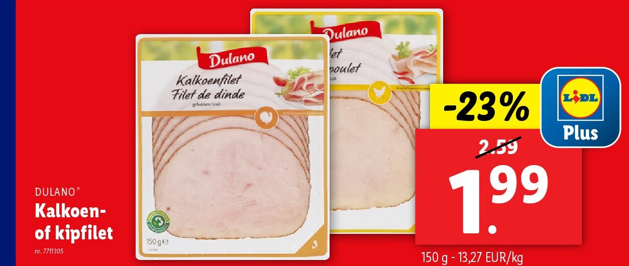 Kalkoenof kipfilet
