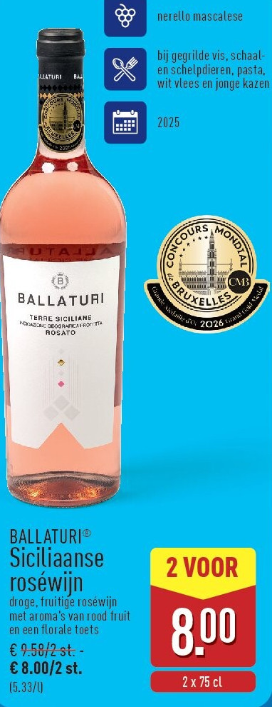 Siciliaanse roséwijn