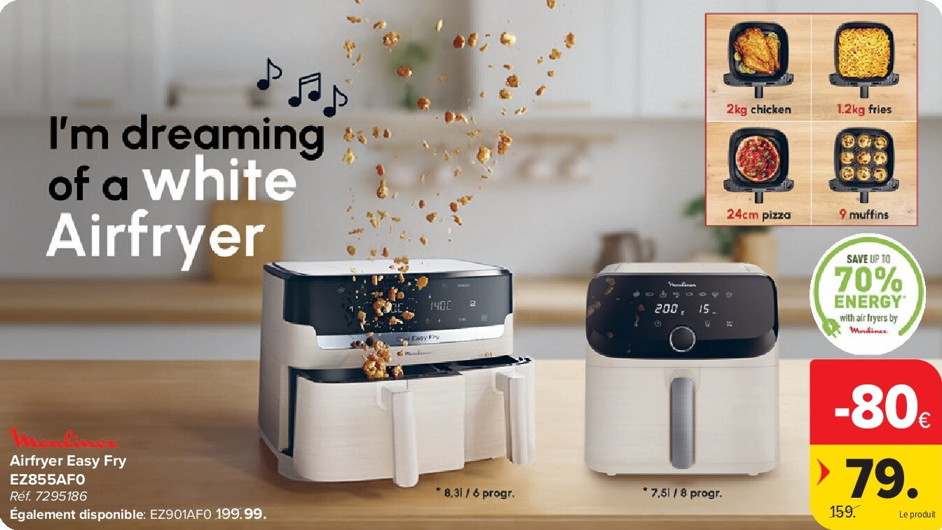 Moulinex Airfryer Easy Fry EZ855AF0