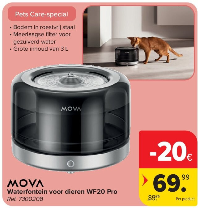 Waterfontein voor dieren WF20 Pro