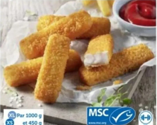 0504 Bâtonnets de poisson panés