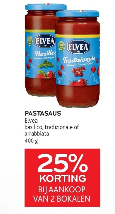 PASTASAUS Elvea basilico, tradizionale of arrabbiata 400 g