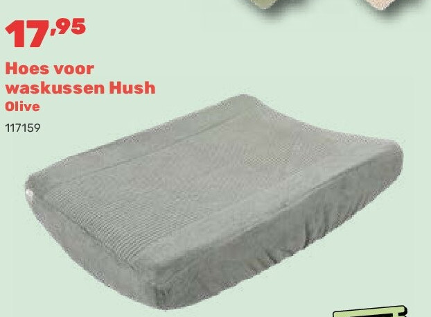 Hoes voor waskussen Hush Olive