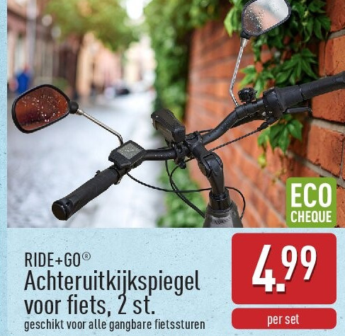 Achteruitkijkspiegel voor fiets, 2st.