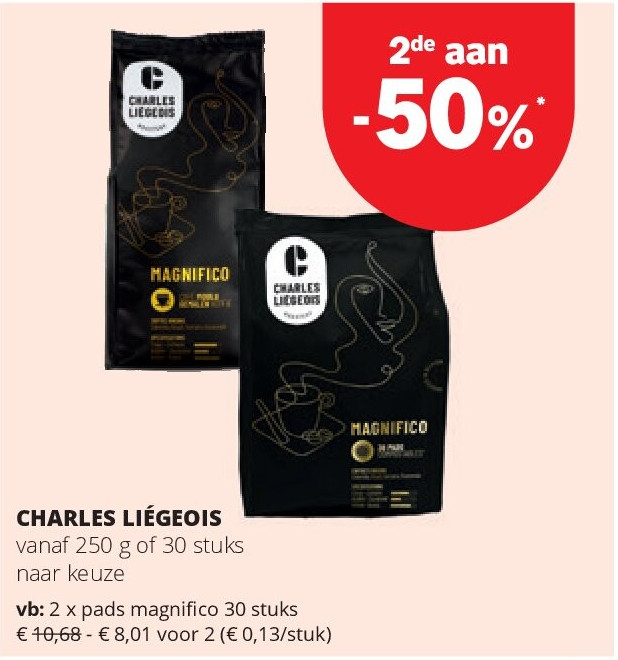 CHARLES LIÉGEOIS pads magnifi co 30 stuks