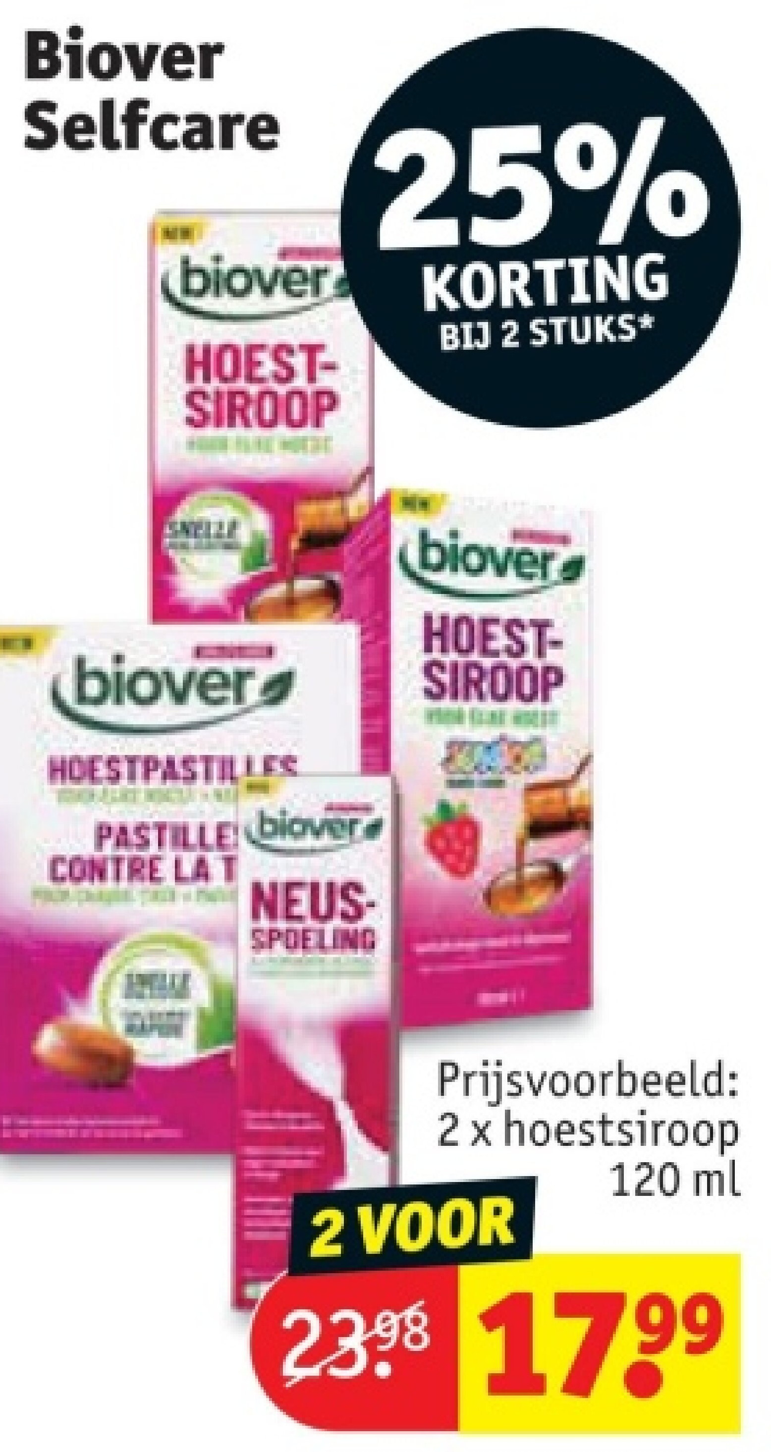 2 x hoestsiroop 120 ml