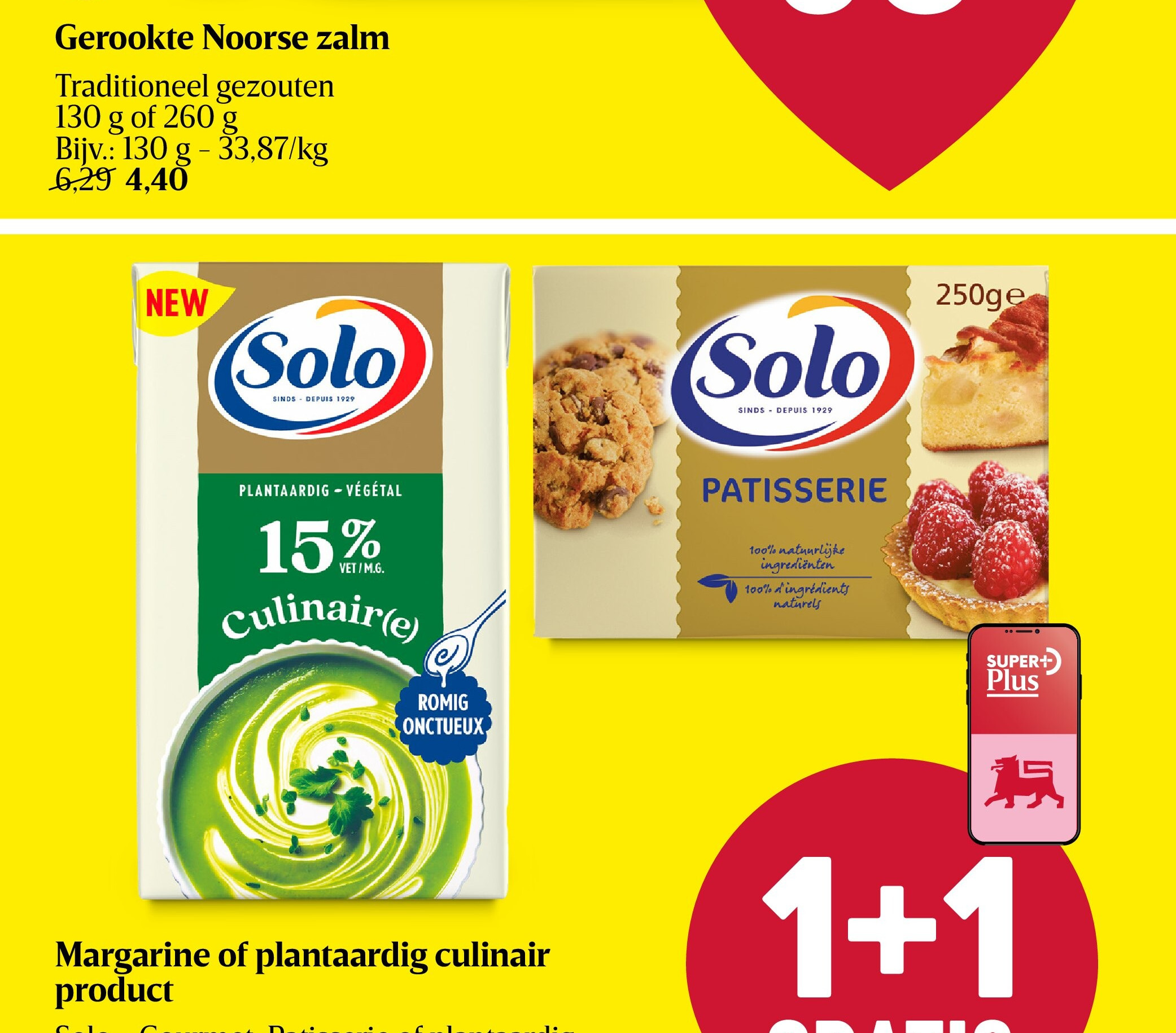 Margarine of plantaardig culinair product