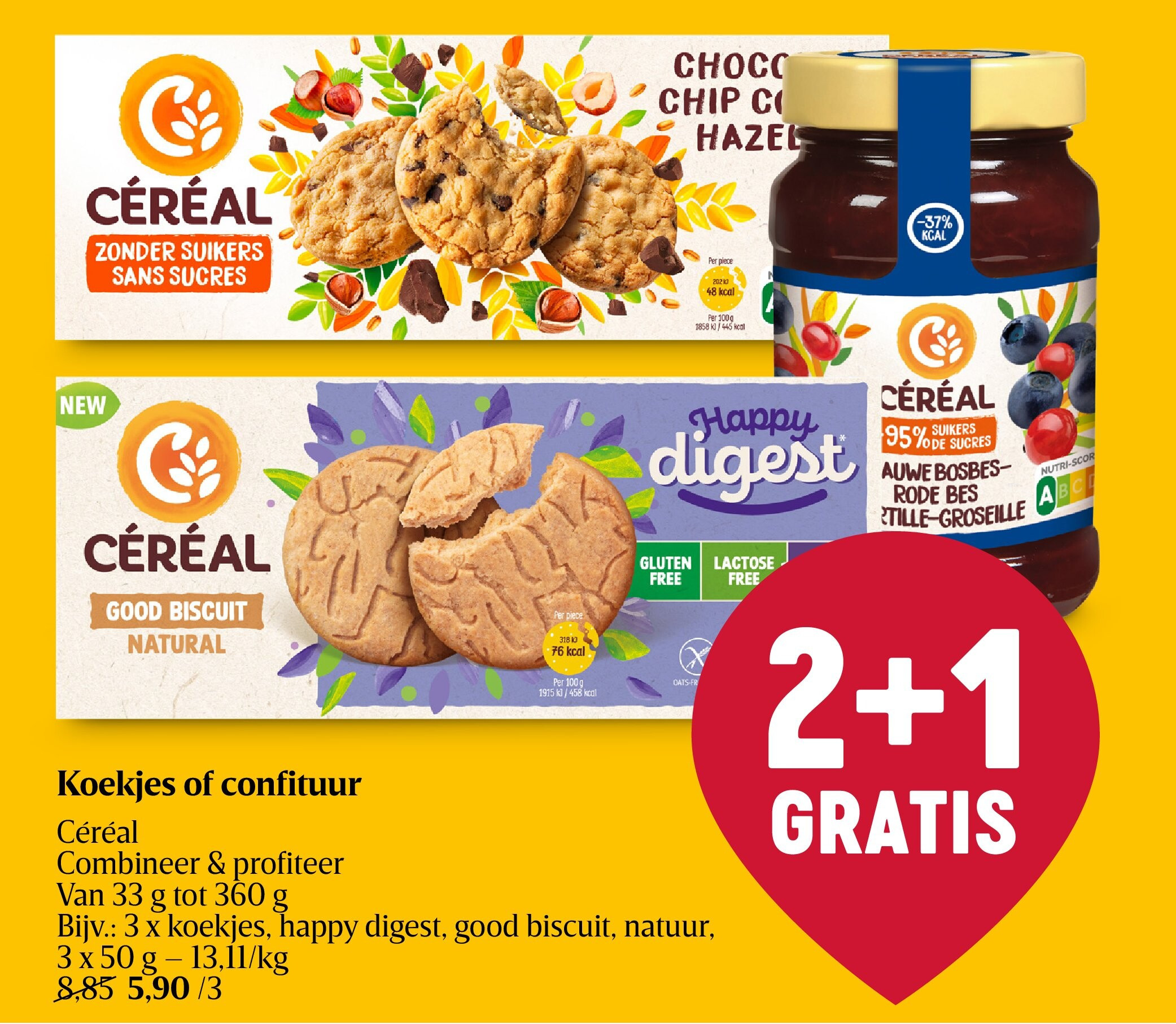 Koekjes of confituur