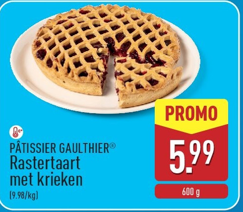 Rastertaart met krieken