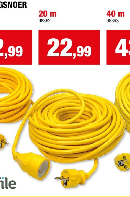 VERLENGSNOER 20 m