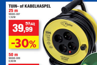 TUIN- of KABELHASPEL 25 m