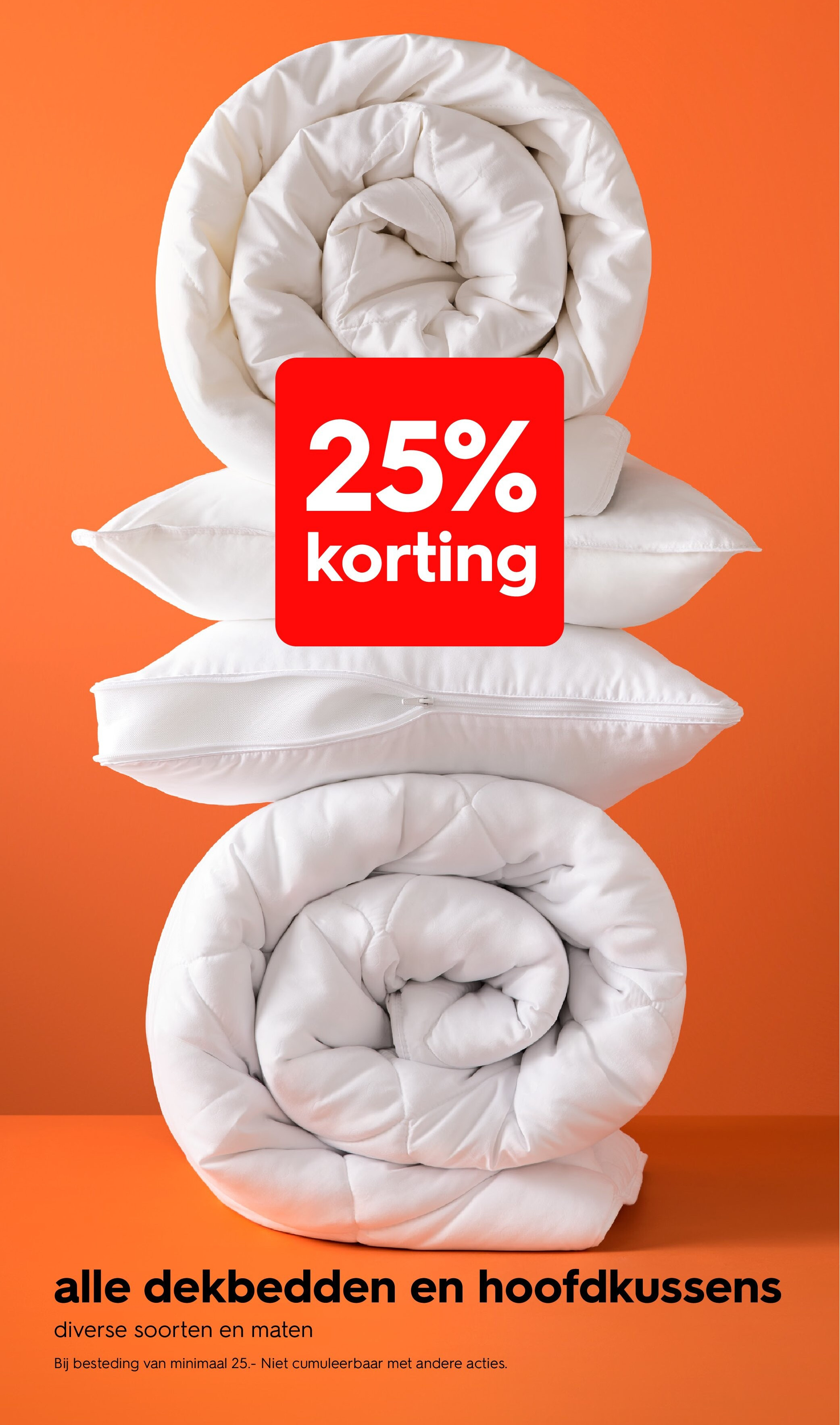 alle dekbedden en hoofdkussens