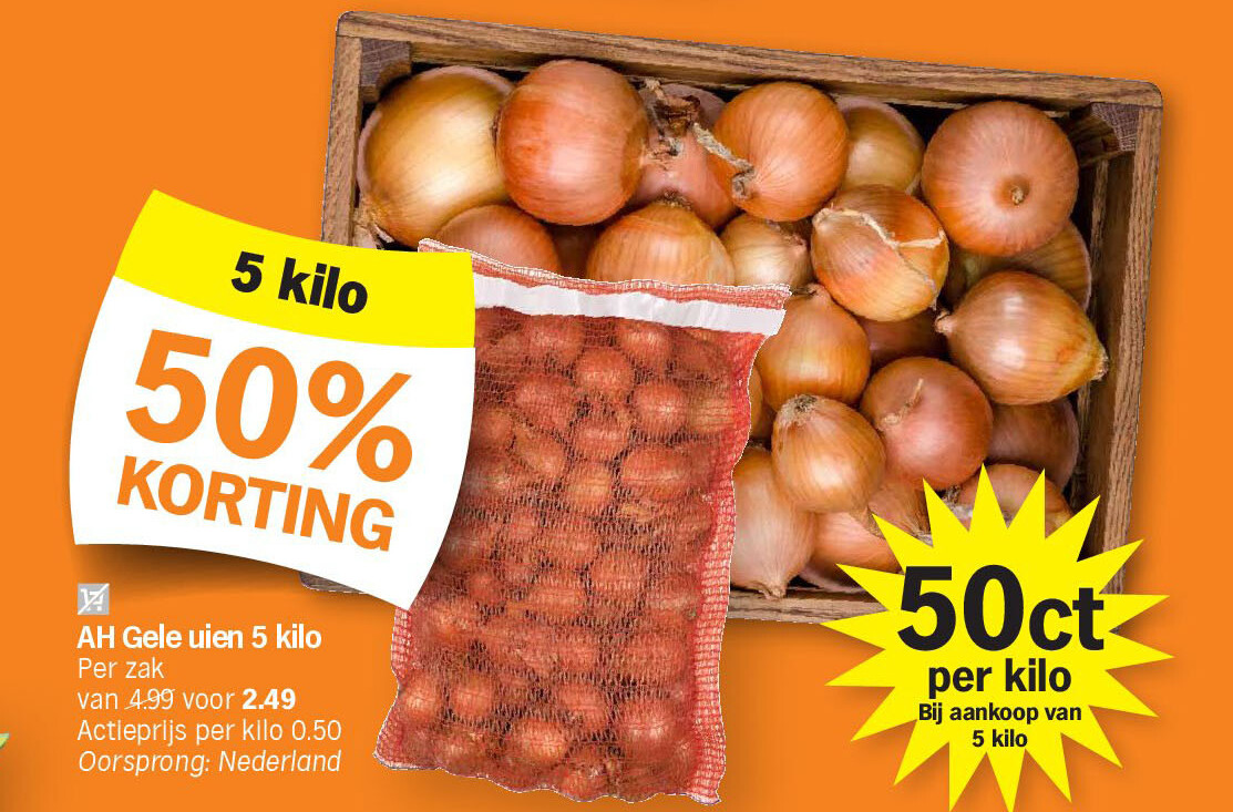 AH Gele uien 5 kilo