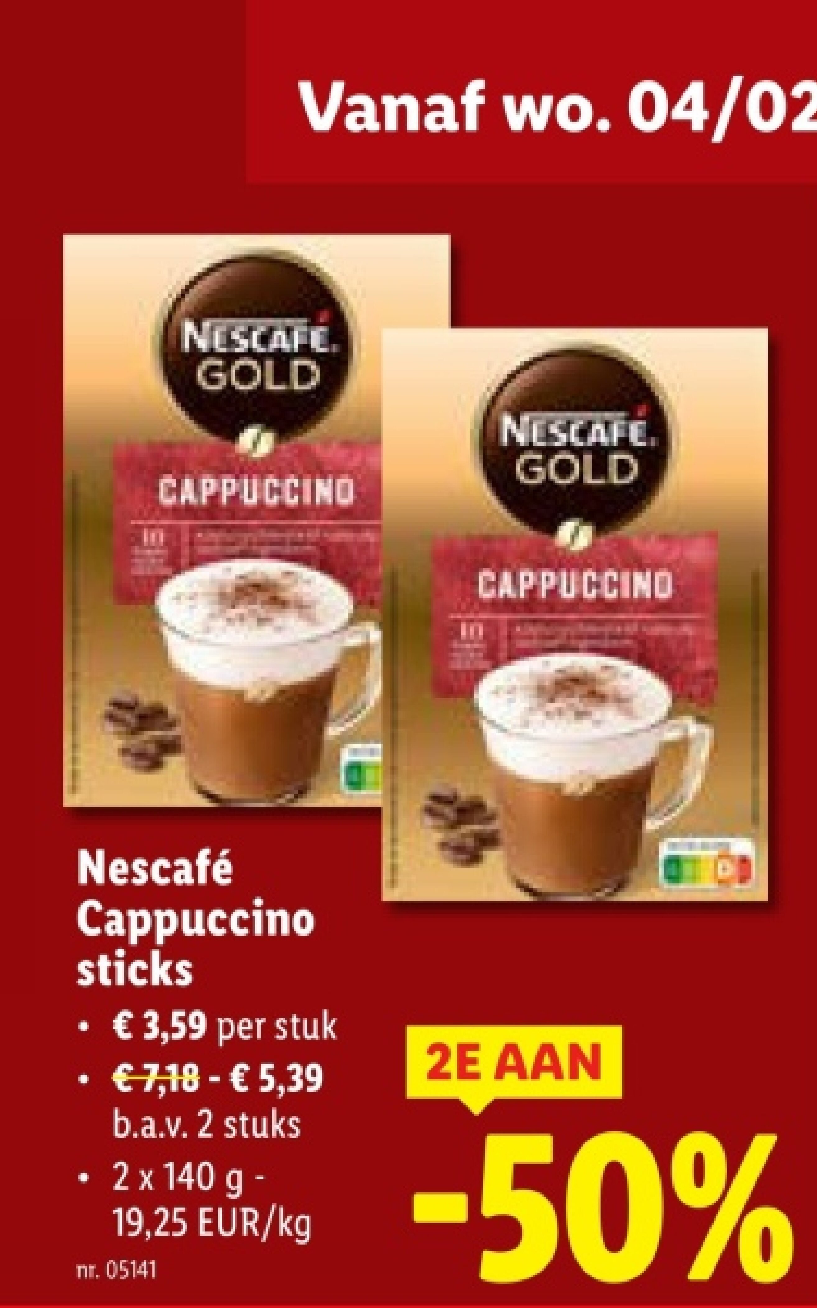 Cappuccino sticks