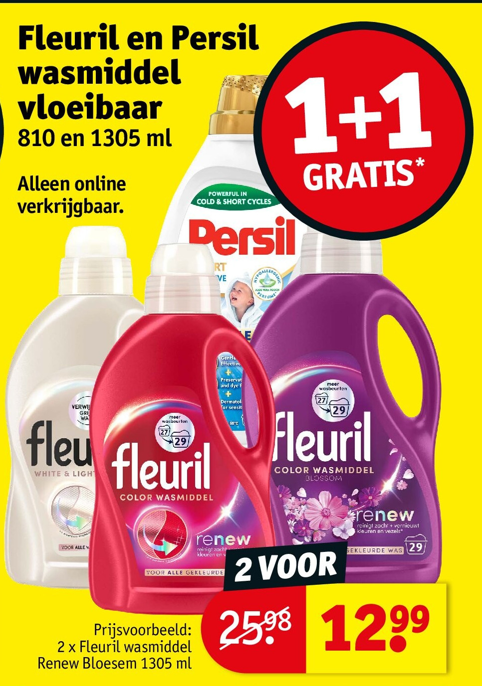 Fleuril en Persil wasmiddel vloeibaar