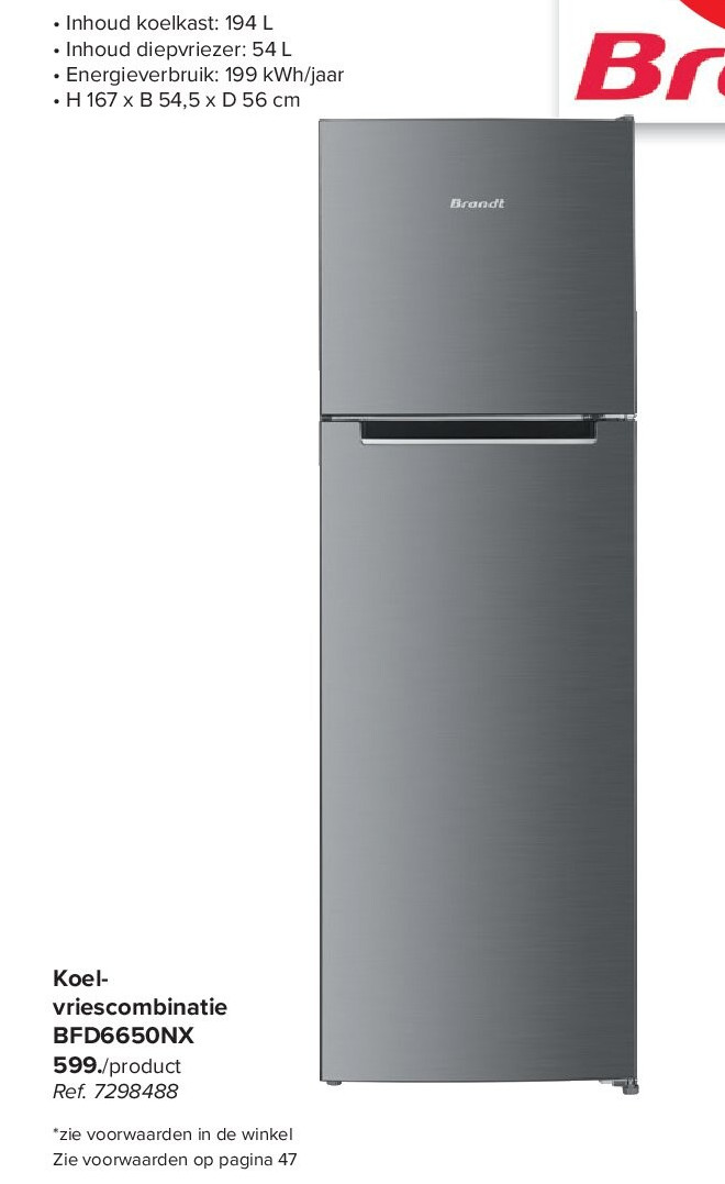 Koelvriescombinatie BFD6650NX