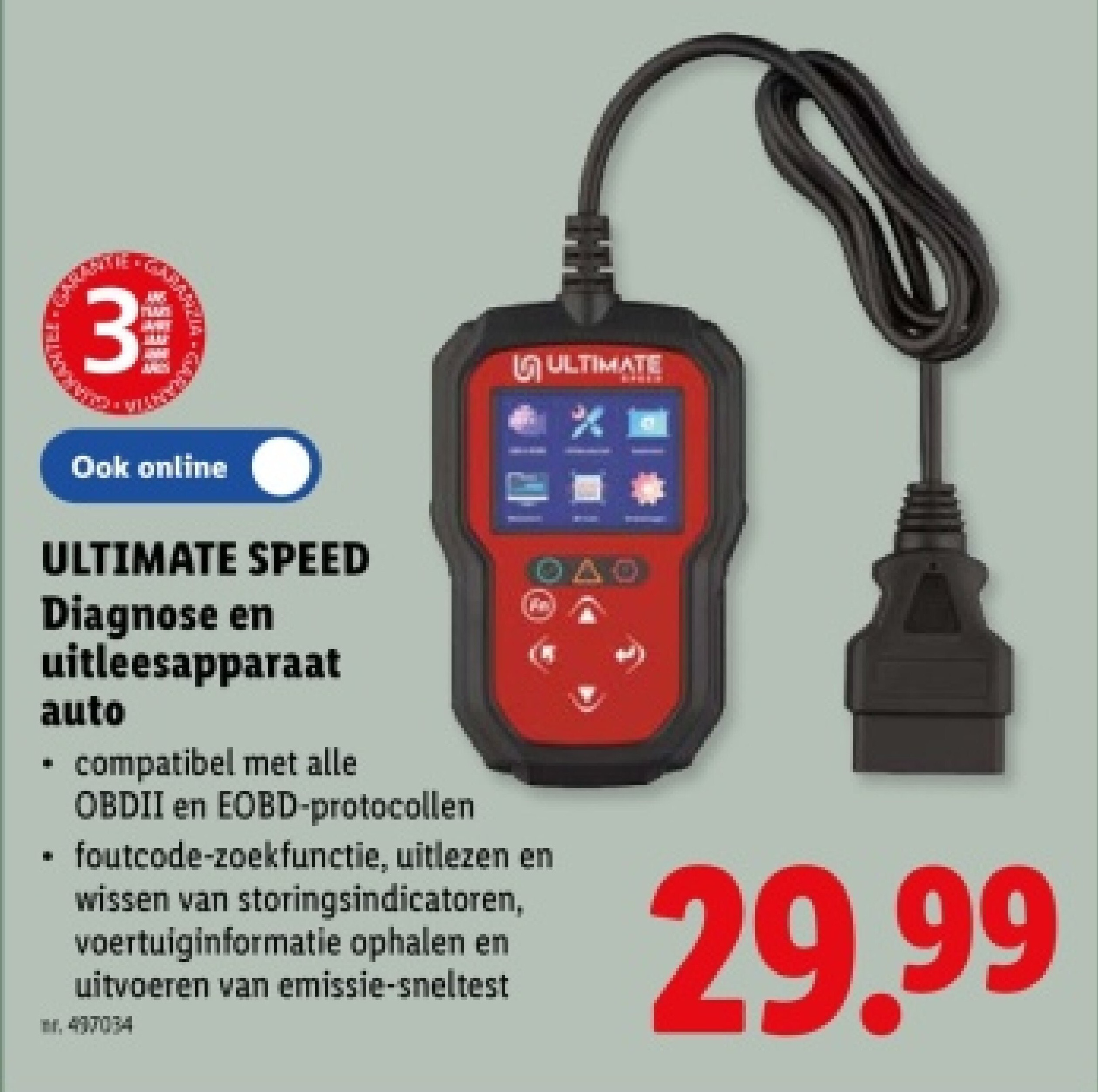 Diagnose en uitleesapparaat auto