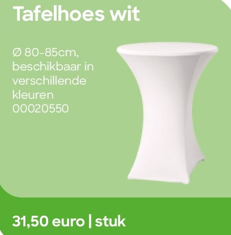 Tafelhoes wit