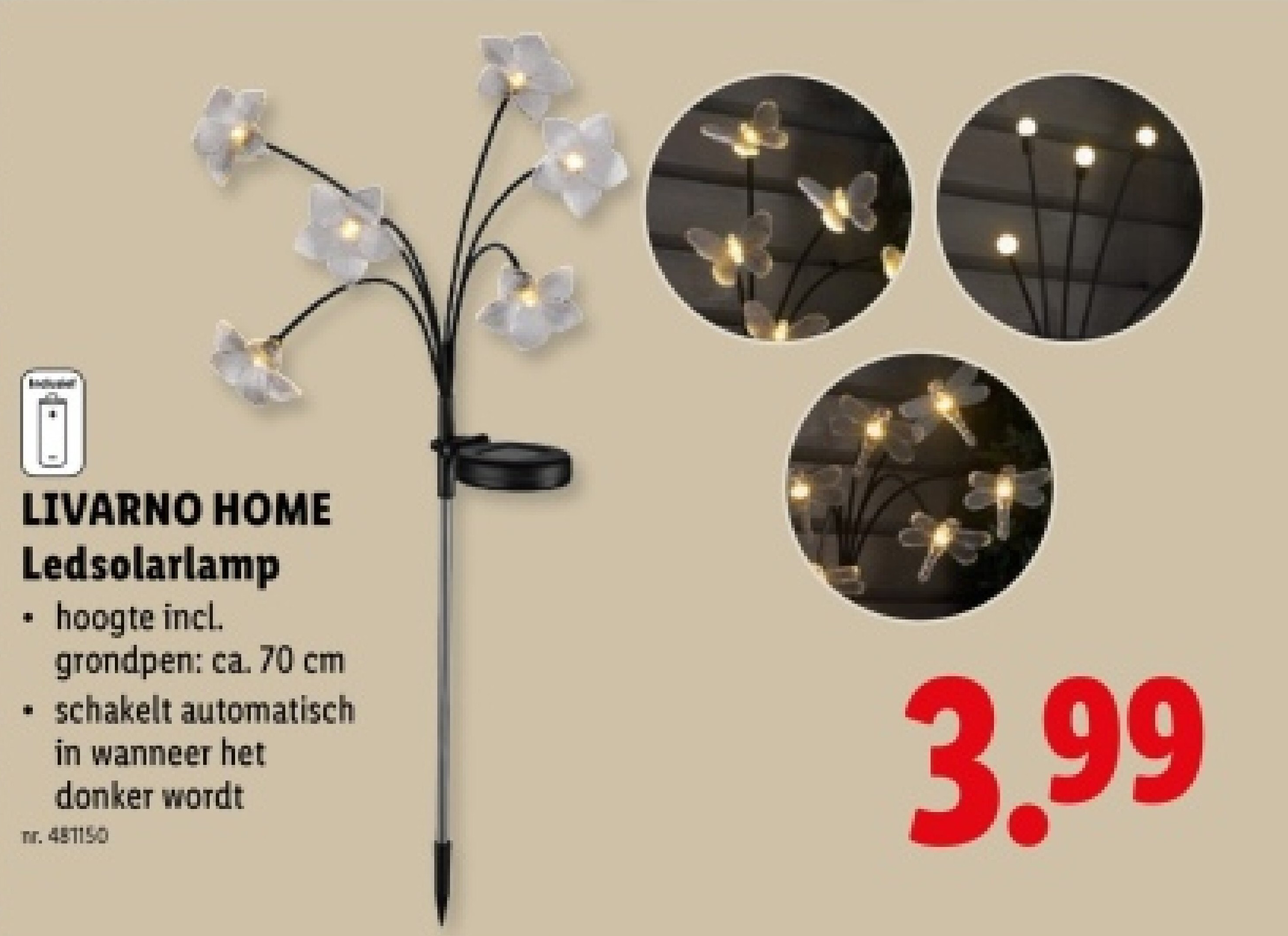 Ledsolarlamp