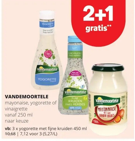 VANDEMOORTELE yogorette met fijne kruiden 450 ml