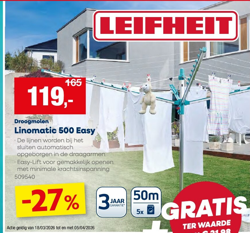 Droogmolen Linomatit 500 Easy