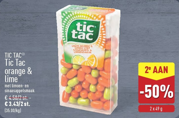Tic Tac orange & lime