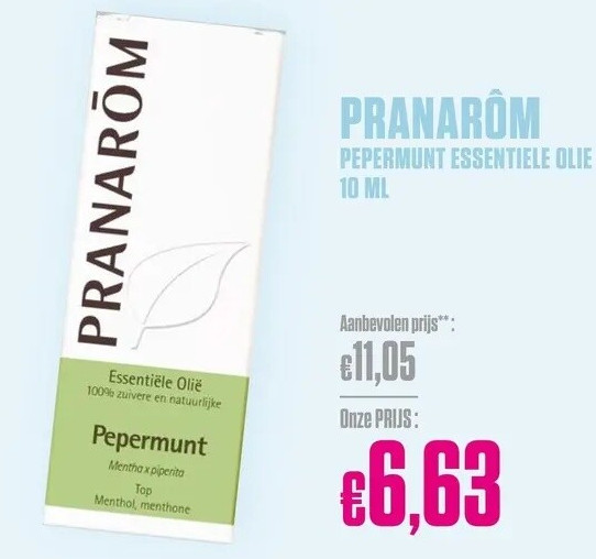 PRANAROM PEPERMUNT ESSENTIELE OLIE 10 ML