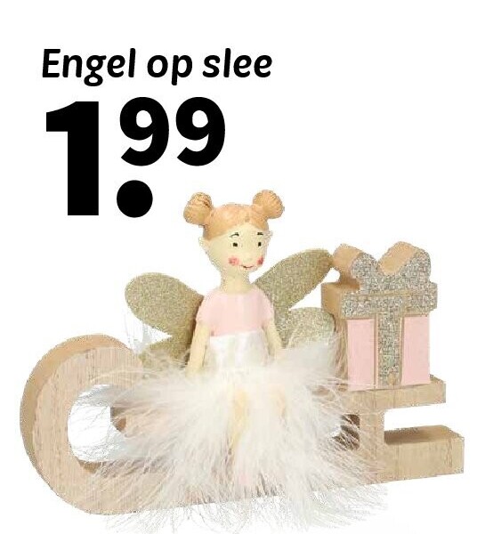 Engel op slee