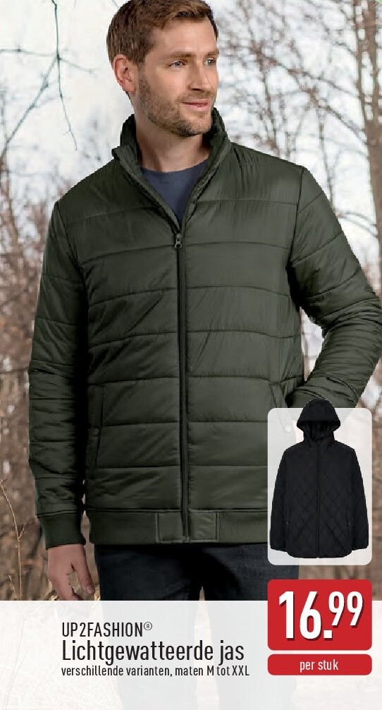 Lichtgewatteerde jas