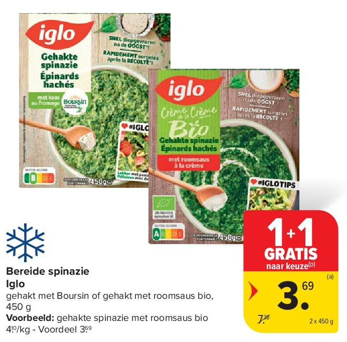 Bereide spinazie Iglo