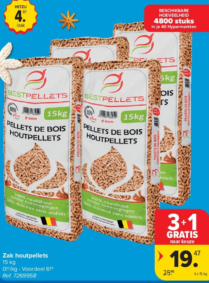 Zak houtpellets