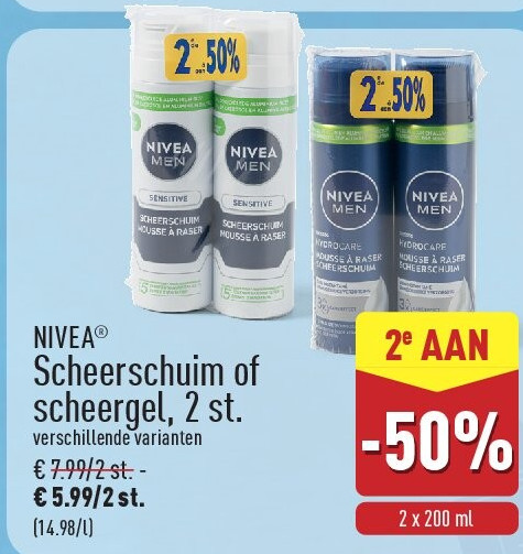 Scheerschuim of scheergel, 2st.